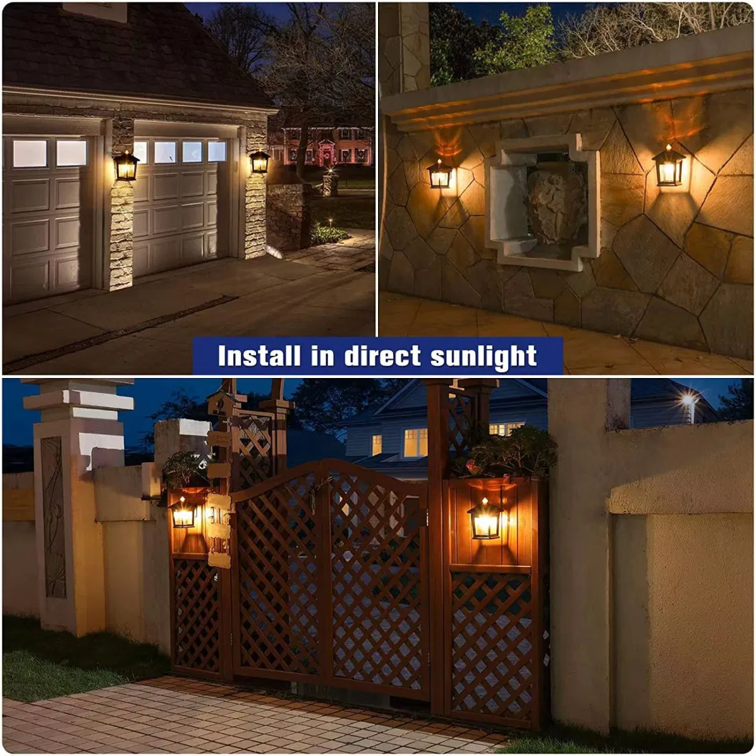 Outdoor Garden Wall House Patio Security Waterproof Motion Sensor ABS Solar Lights