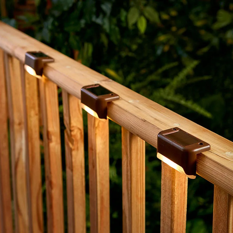 Outdoor Waterproof Stair Garden Solar Powered Fence Lights