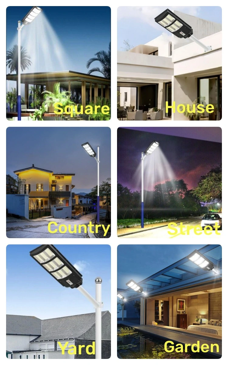 Luminarias Outdoor Lighting Automatic Solar Road Wall Solar Street Lamp Post Remote Control Waterproof All in One LED Solar Street Light