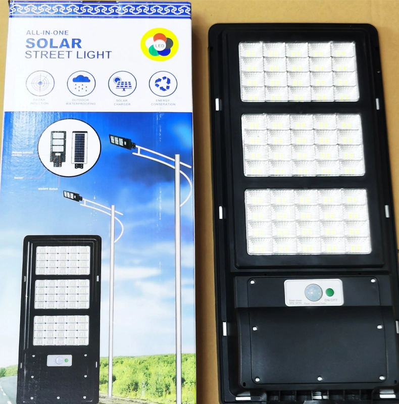 Light Messenger Outdoor Powered Streetlight 100W 200W 300W Integrated Pathway SMD ABS Wall Lamp Driveway Solar LED Street Light