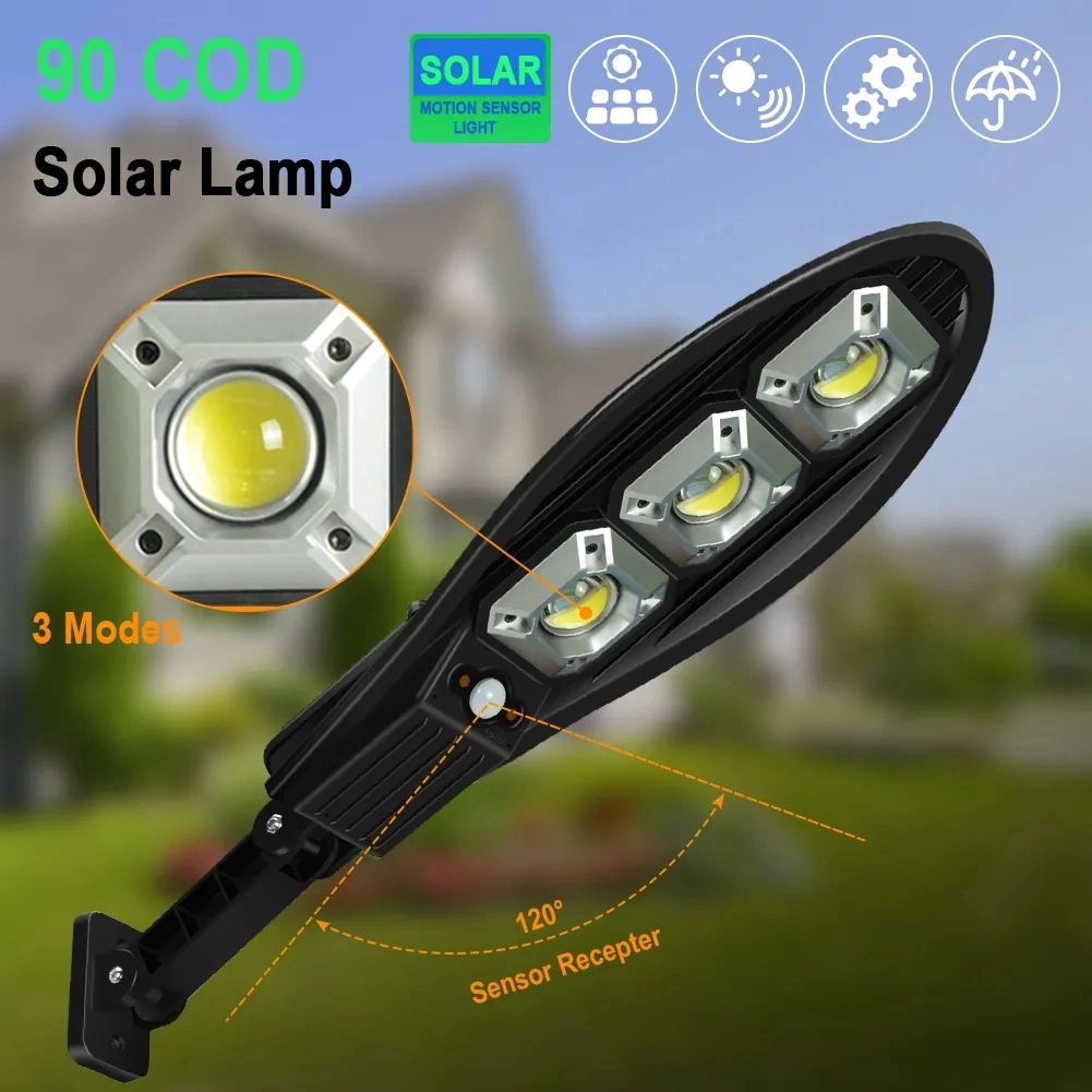 All in One Solar Street Lights OEM Remote Control Plastic Motion Sensor Outdoor Solar Wall Light for House