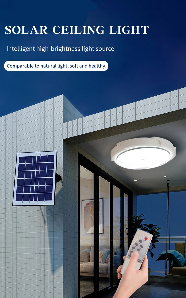 Trade Assurance Solar Indoor Ceiling LED Light Solar Ceiling Lamp 300 Watts / Solar Flood Light 3 800 W Indoor Ceiling Solar Lights