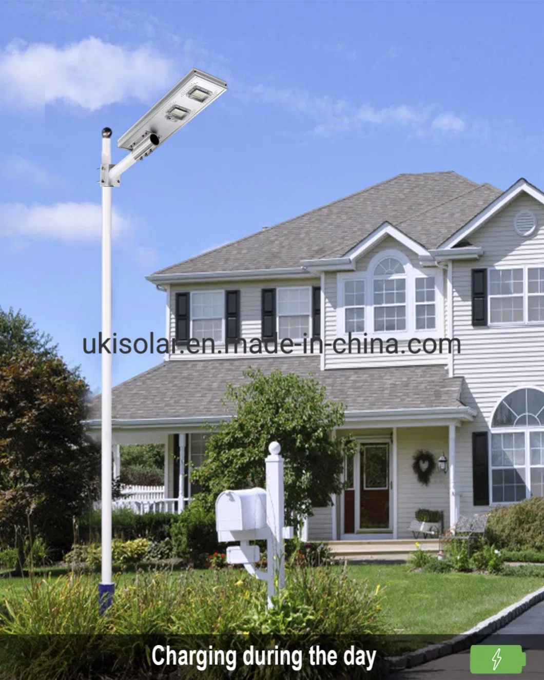 Ukisolar High Power Outdoor Waterproof Motion Sensor All in One LED Module Small Garden Solar Street Light