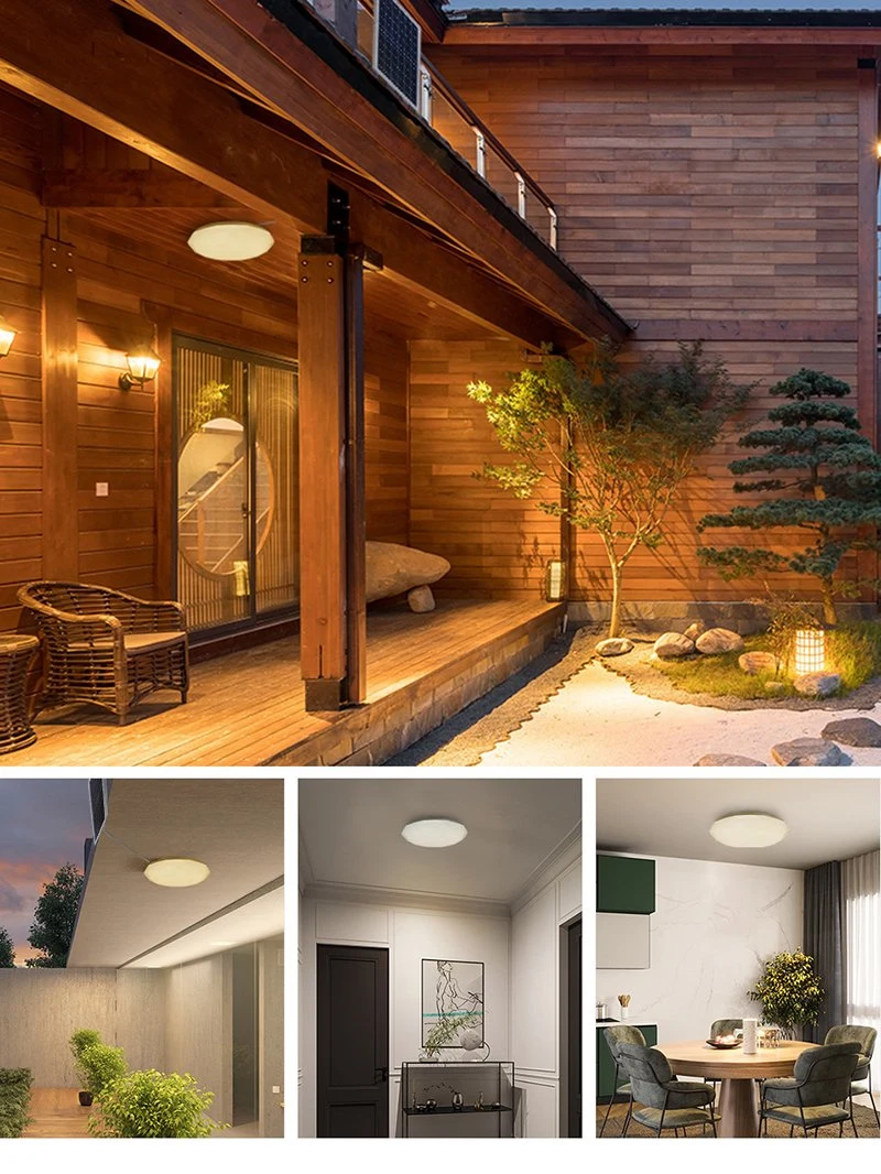 Emergency Rechargeable Indoor Lightingled Ceiling Solar Panel Walkway Lights