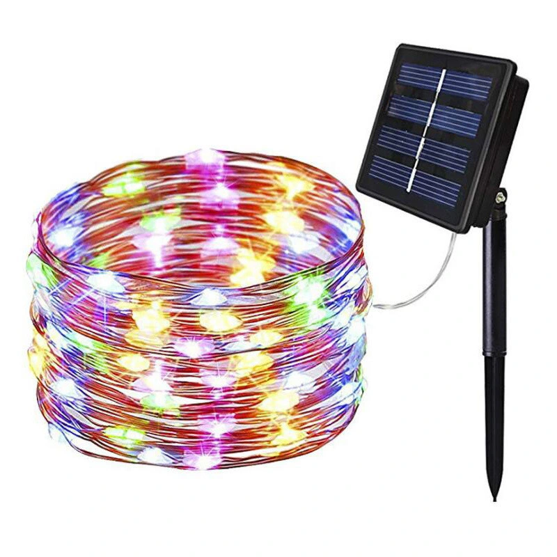 Solar String Lights 8 Modes 200 LED Waterproof Solar Christmas Lights Solar Fairy Lights Indoor Outdoor Decoration String Lights for Garden, Party Bl11958