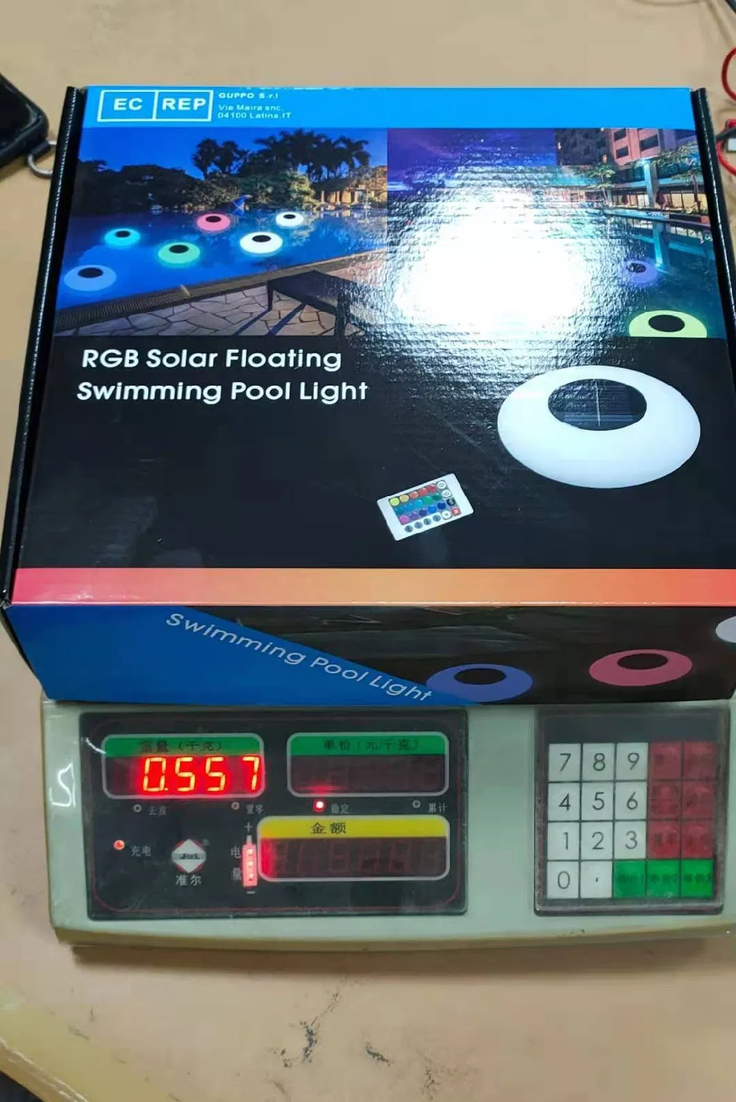 Solar LED Floating Light Colorful UFO Light Outdoor Waterproof Remote Control Lawn Light Pool Light