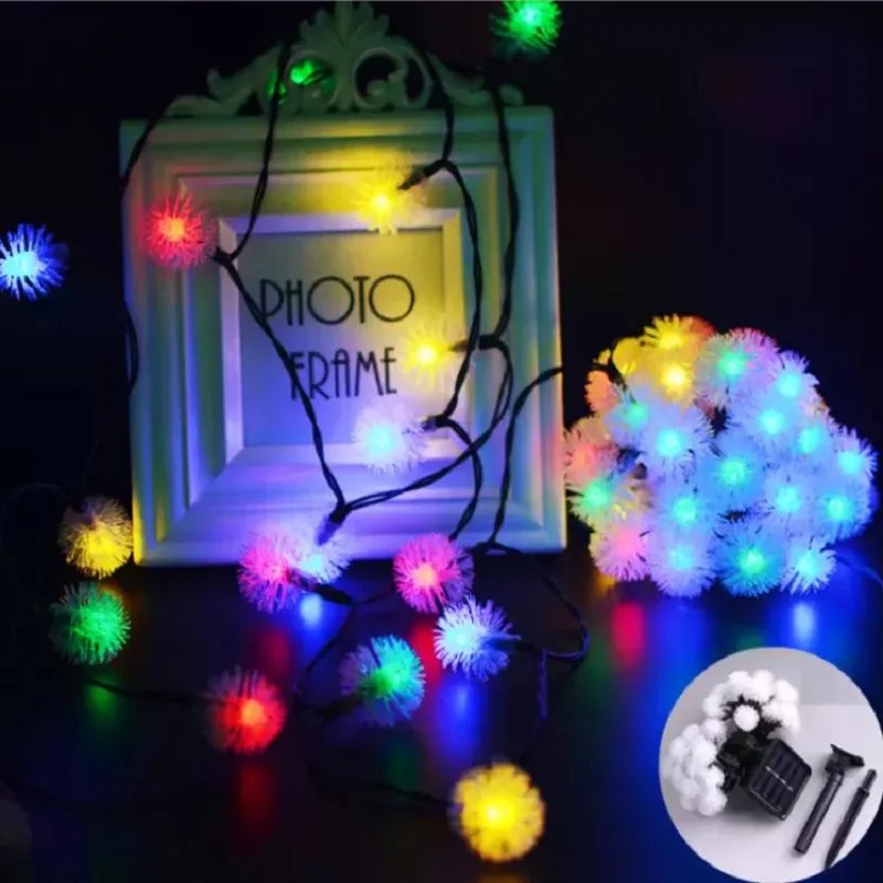 Holiday Fairy Outdoor Solar Dandelion Home Wedding Decoration Christmas String Lights