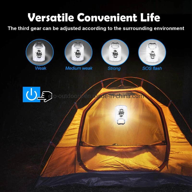 Waterproof LED Dry Bag Solar USB Powered Inflatable LED Lantern