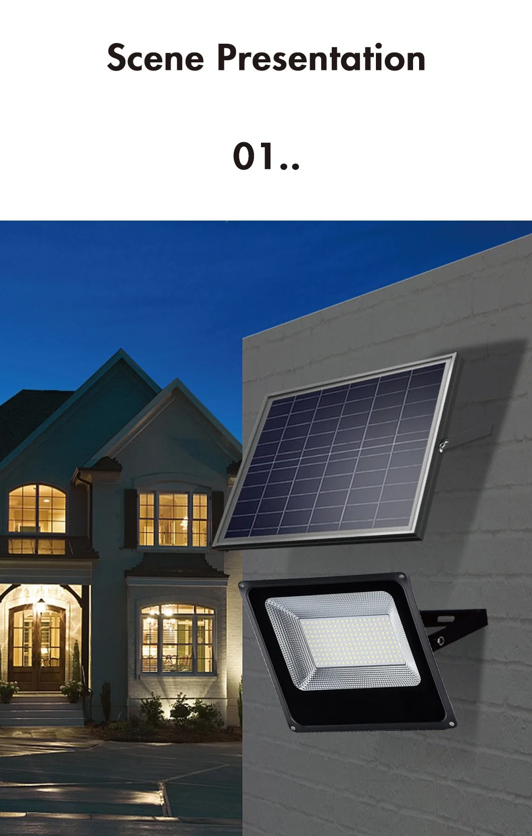 Solar Sentry Illuminating Security with Eco-Friendly Floodlights Light