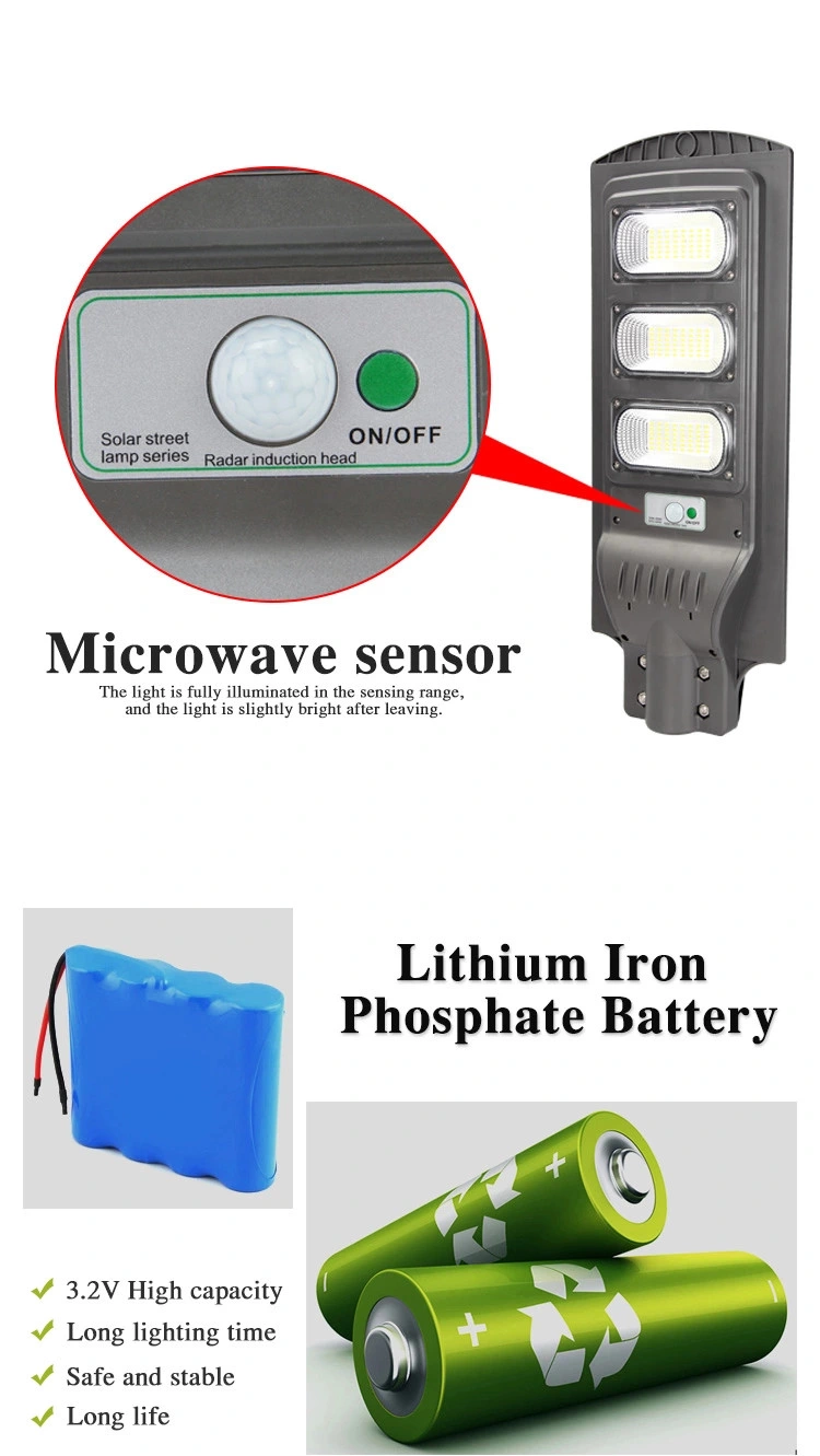 Ampara Solar LED Exterior Focos Solares PARA Exterior Aluminium 60W 90W 120W Solar Post Light