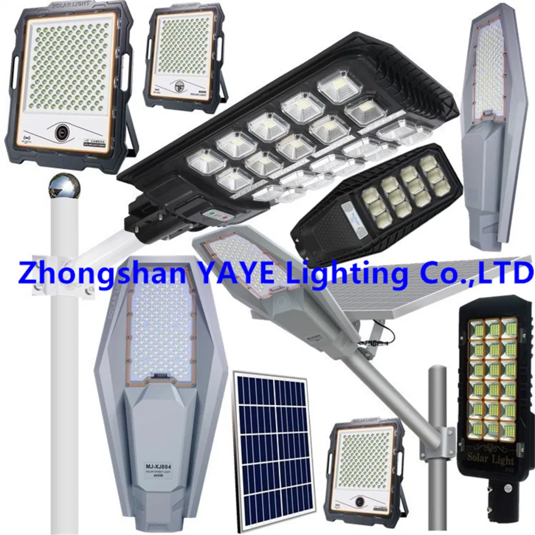 China Solar Manufacturer Aluminum 2000/1000/800/600/500W/400/300/200/100W LED Sensor IP66 Street Outdoor All in One Camera ABS COB Wall Flood Garden Road Light