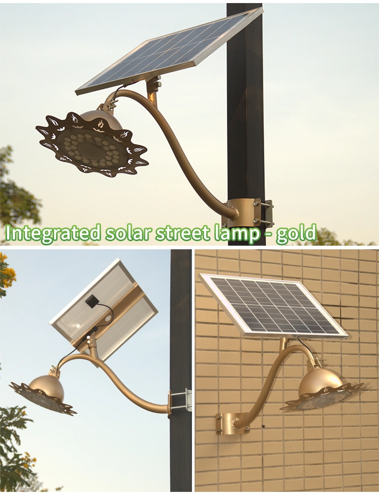 LED Motion Sensor Solar Wall Light Solar Powered Lantern Shape Security Light