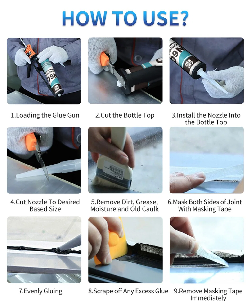 Gns Best Quality Adhesives Weatherproof Silicone Sealant for Glass Curtain