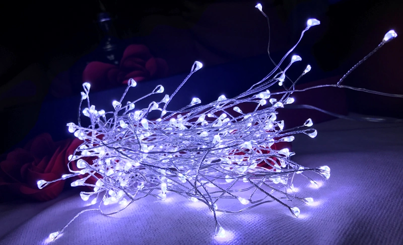 Lighting Living Room Wedding Spirit Tree Sensor Solar Holiday Lightings LED Powered Fairy String Lights