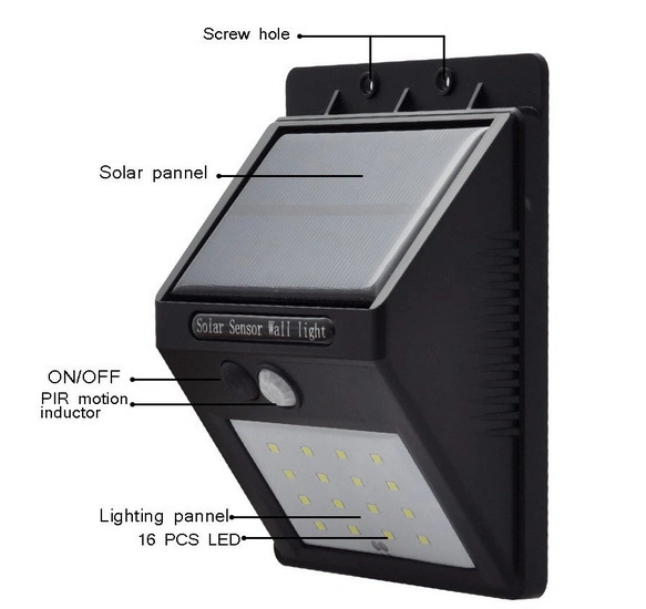 Solar Powered Voice Control &amp; Motion Sensor Security Lights (RS2003-16V)