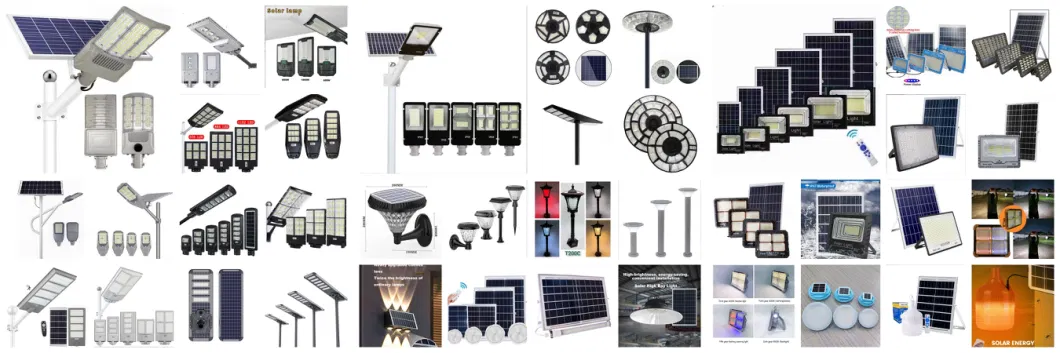 500W Solar Street Lights Outdoor Lamp, Dusk to Dawn IP67 Security LED Flood Light with Remote Control Mounting Pole and Bracket Garden, Court, Parking Lot