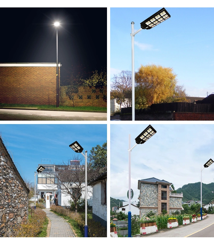 LED Solar Lamp Wall Street Light Super Bright Motion Sensor Outdoor Garden Security Lamp with Pole