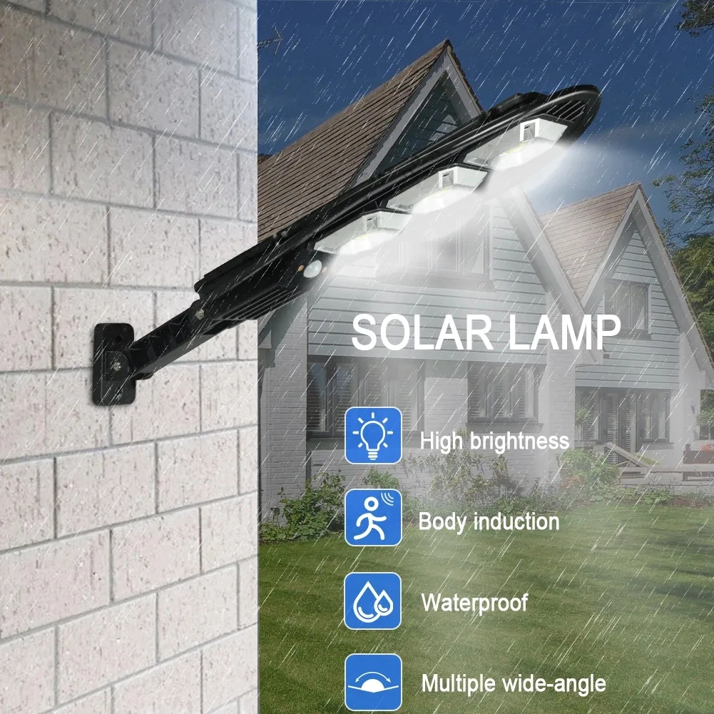 All in One Solar Street Lights OEM Remote Control Plastic Motion Sensor Outdoor Solar Wall Light for House