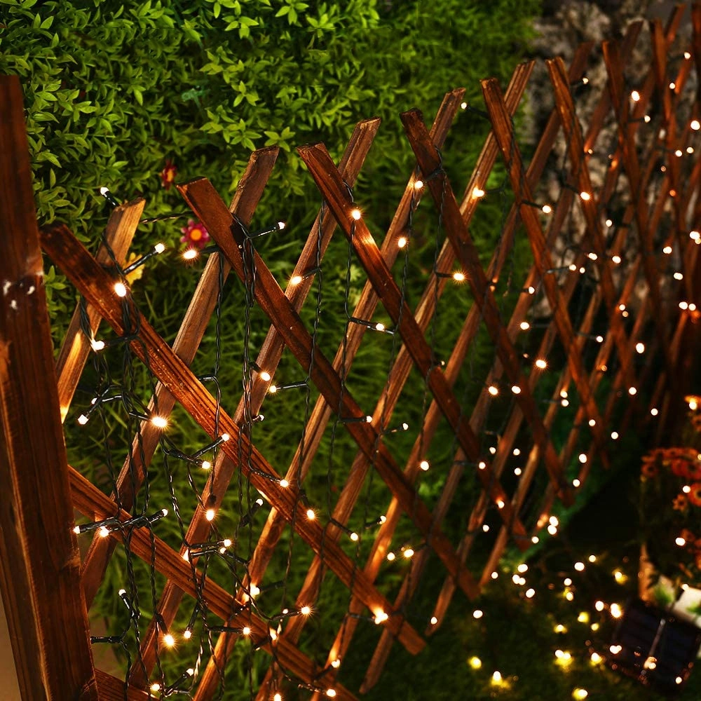 Solar Light String 100/200/300/500/1000 LED Fairy Lights of Outdoor Terrace Lighting Lawn Garden Garden Family Wedding Party Lights Christmas Flashing Lights