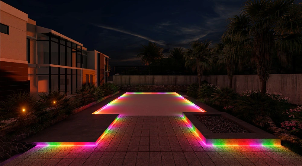 Factory Supplier 10m Outdoor Waterproof IP65 Single Color Solar LED Strip Garden Christmas Holiday Landscape Decorative Light