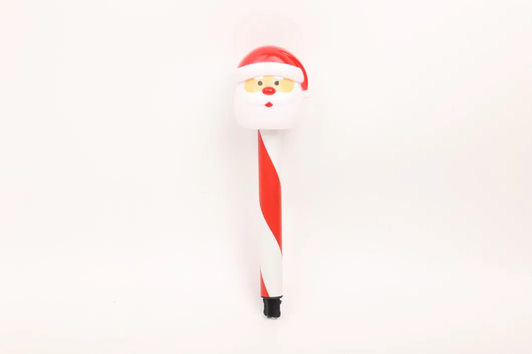 Christmas House Plastic Solar Santa Claus Solar Light Stakes
