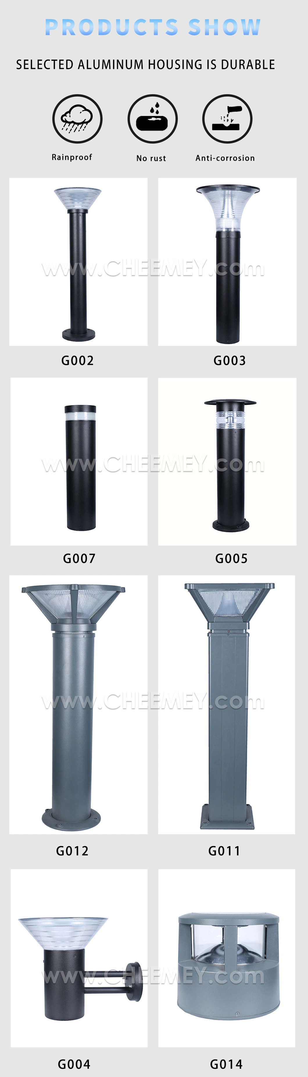 China Manufacturer LED Solar Garden Street Lights for Outdoor Garden Park