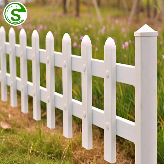 Factory Light Weight Small Plastic Picket Fencing Panels for Garden