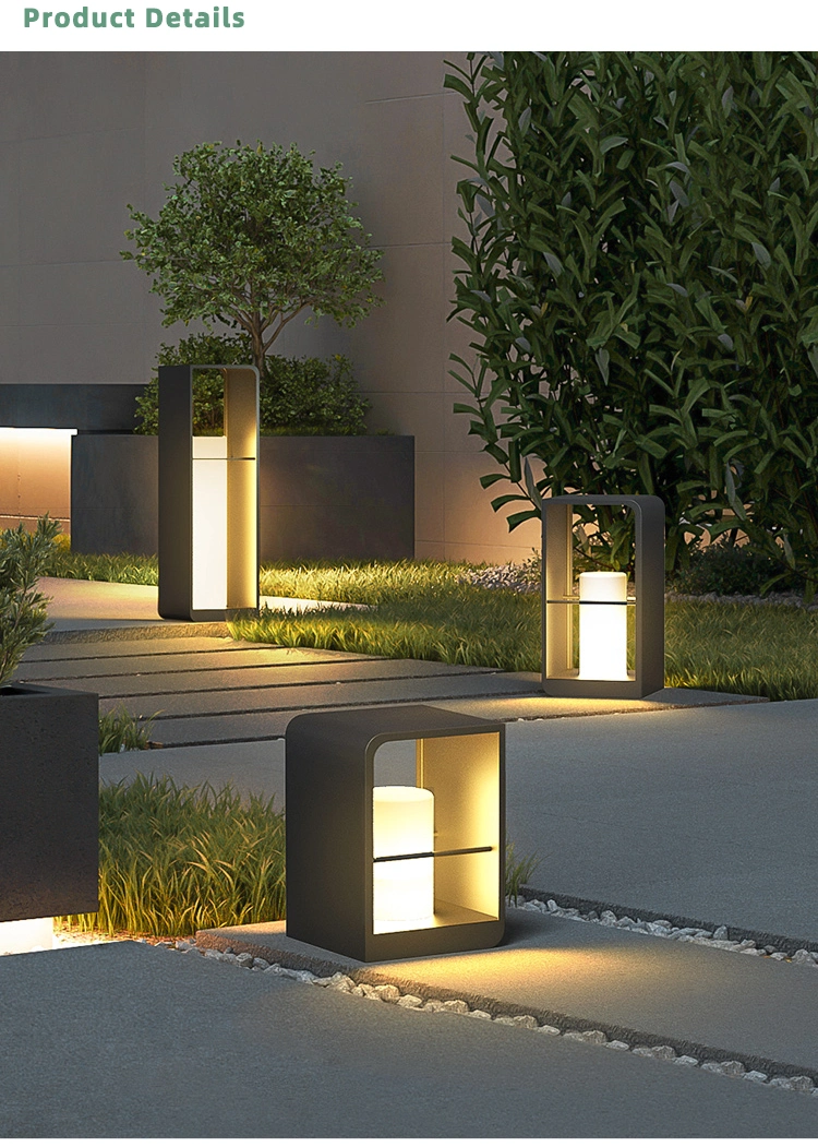 Solar Outdoor Waterproof IP65 LED Aluminum Terrace Villa Landscape Lawn Lamp Garden Light