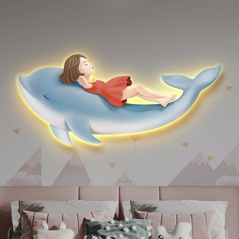Amazon LED Light -Emitting Beauty Decorative Painting Creative Modern Light Luxury Landing Painting Entrance Living Room Wall Lanterns Customization