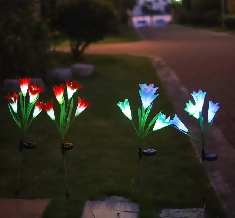 Solar LED Garden Stake Lights for Garden, Patio Lawn Path, Backyard with Different Colors