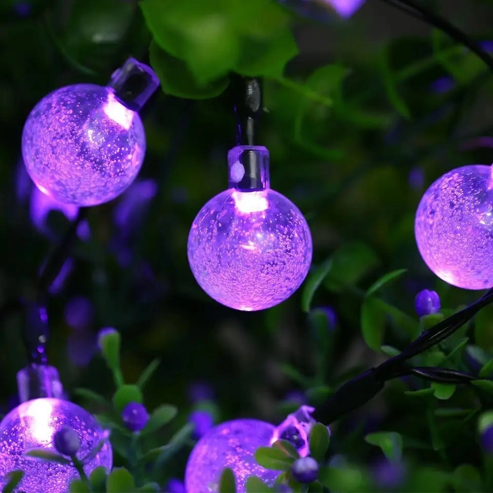 Christmas LED Fairy Light Decorative Garden Lighting Solar LED Crystal Bulb String Light