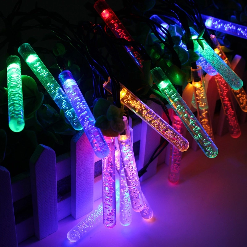 Christmas LED Light Ice Piton Outdoor Holiday Lighting Solar String Lights