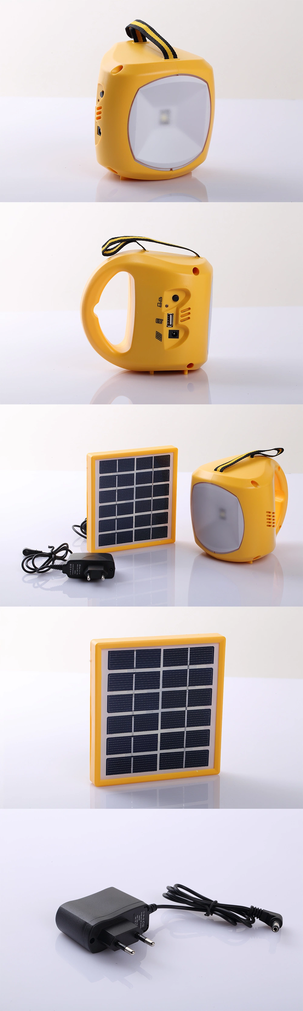 Plug and Play Solar Home Lighting System with 10in1 Cable