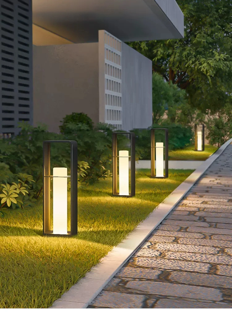 Solar Outdoor Waterproof IP65 LED Aluminum Terrace Villa Landscape Lawn Lamp Garden Light