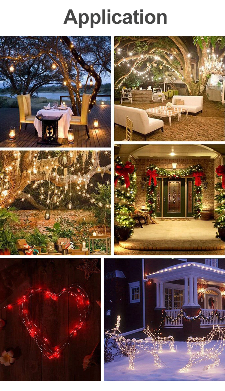 10m 100 LED Christmas Fairy Lights Solar LED String Light Outdoor