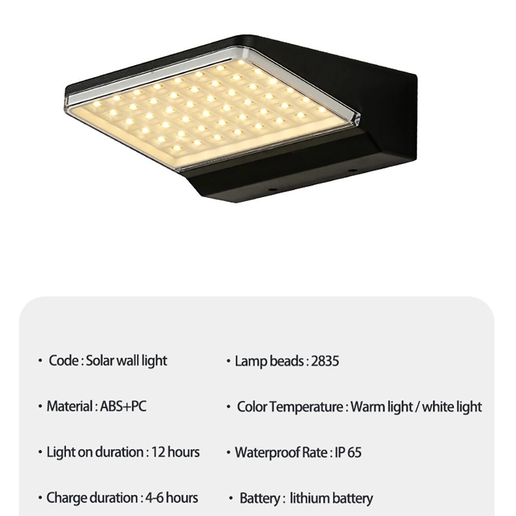Competitive Price Solar Security Light Motion Sensor Solar LED Outdoor Wall Light