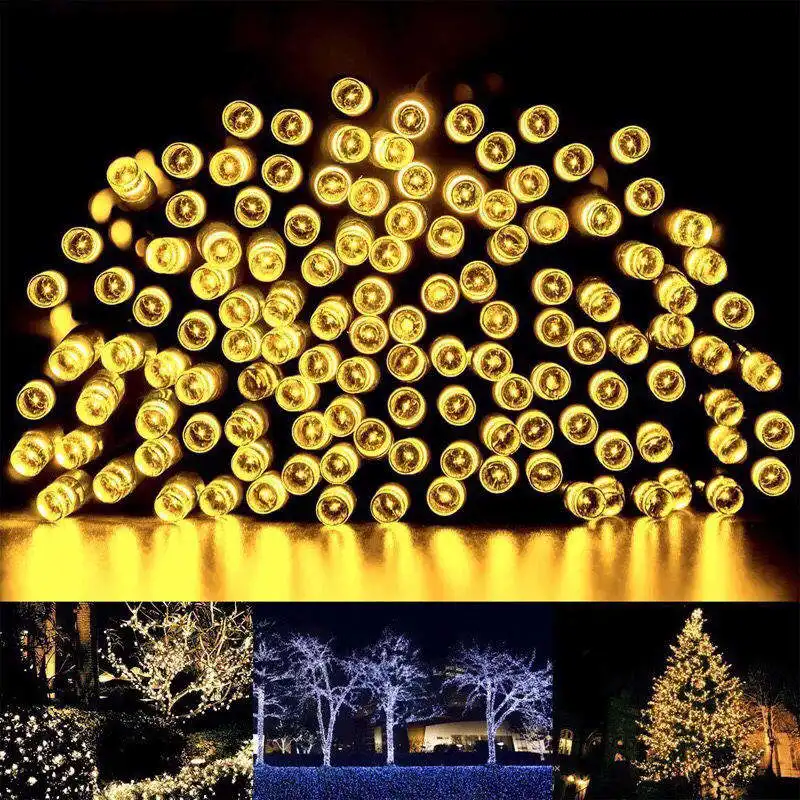 Waterproof String Lights 8 Modes Fairy Lights for Xmas Solar String Light