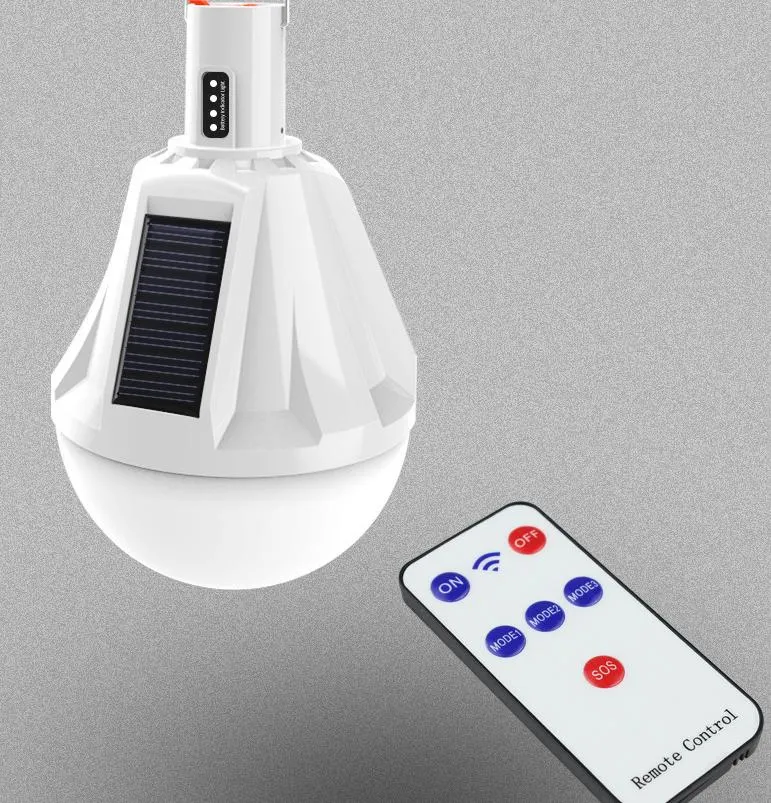 4 Flashing Mode Outdoor Hanging Camping Tent LED bulb Light for Emergency Portable Rechargeable Solar Bulb Camping Light