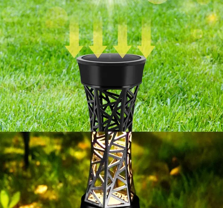 Hot Sale Waterproof Outdoor Garden Lighting with Sensor Landscape Waterproof Garden Lamp Solar Panel LED Garden Light