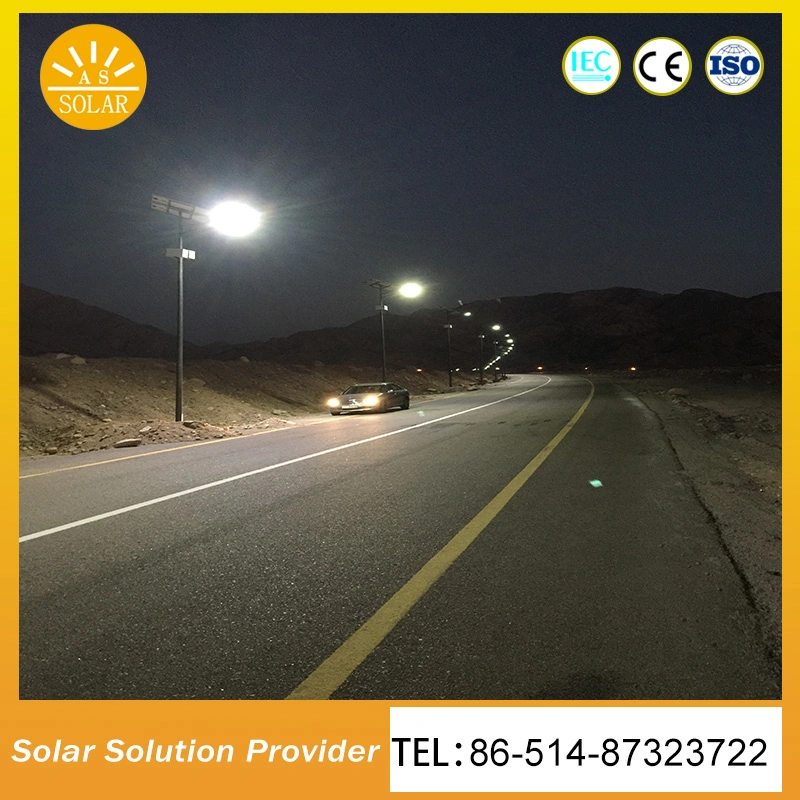 60W 80W Separated Solar Street Lights with Battery Buried Under The Ground