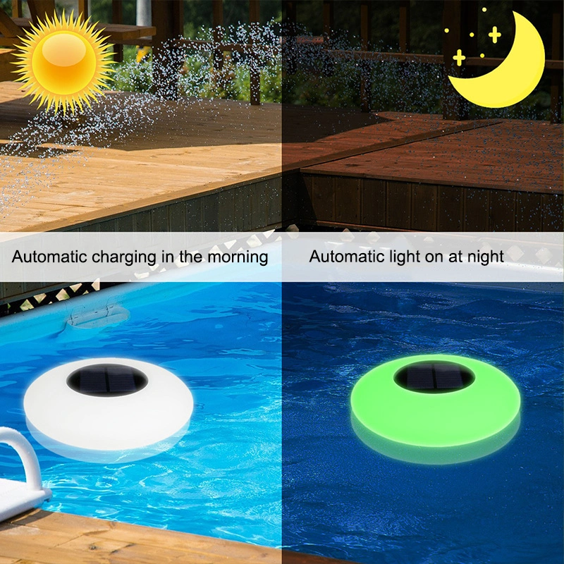 Solar LED Floating Light Colorful UFO Light Outdoor Waterproof Remote Control Lawn Light Pool Light