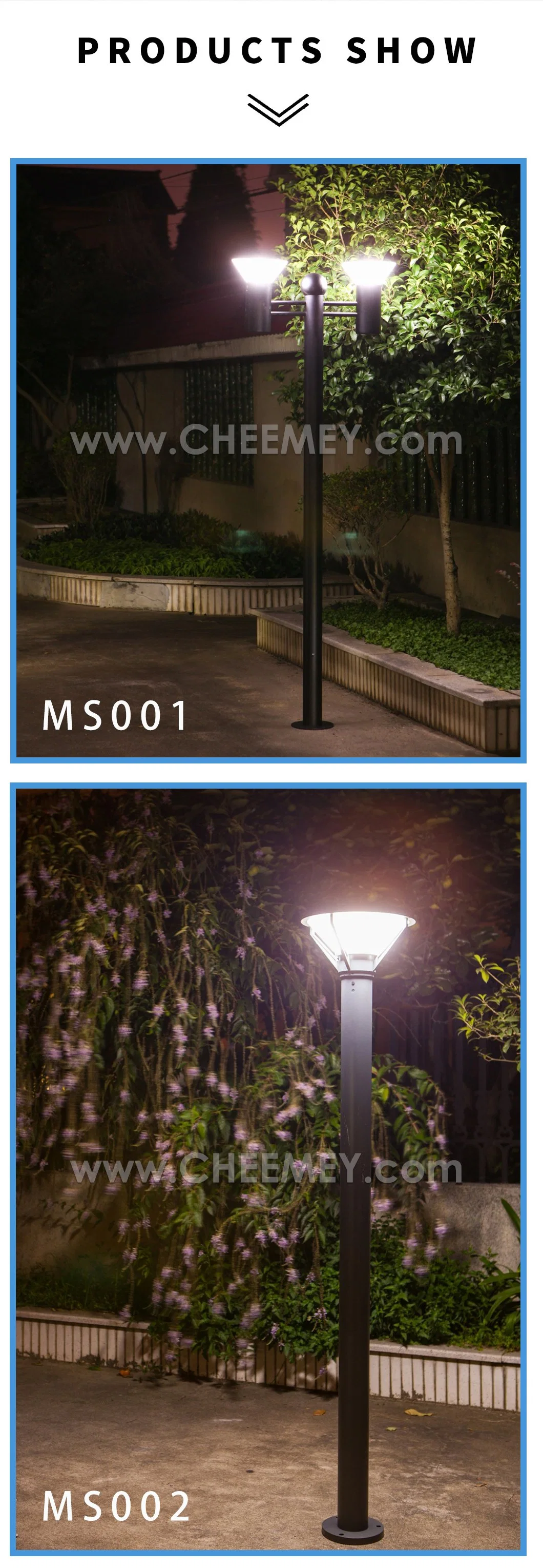 Solar Power LED Garden Road Lantern for Smart Home