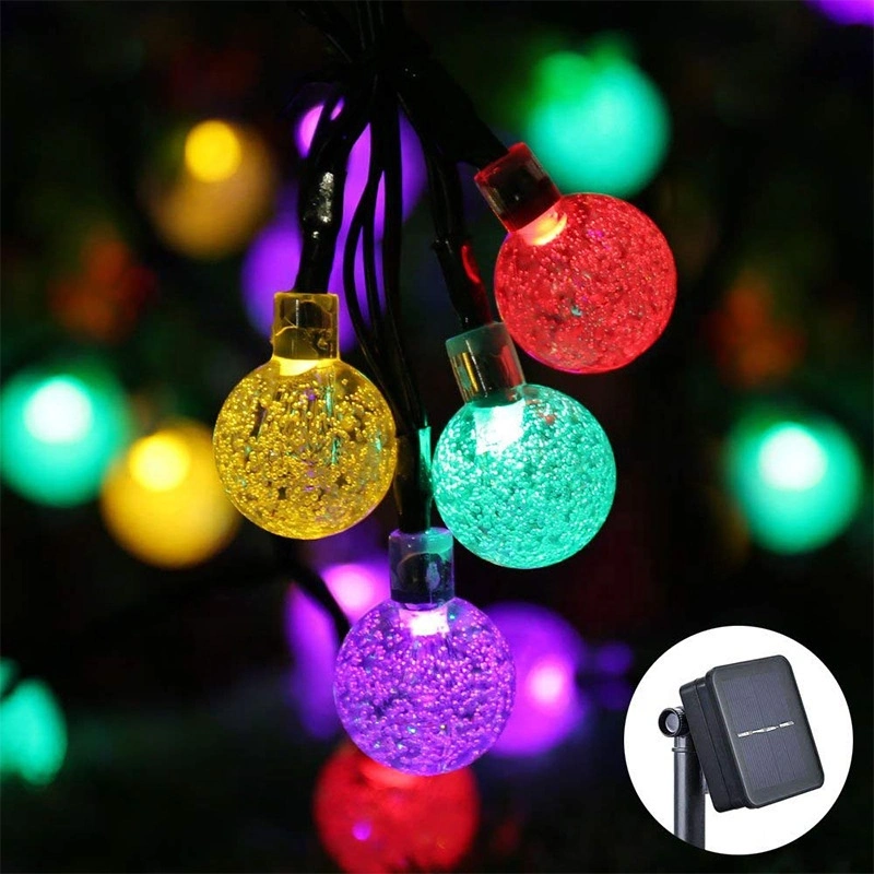 Hot Selling Solar Powered Operated LED Color String Lights for Garden Decorative Christmas Holiday