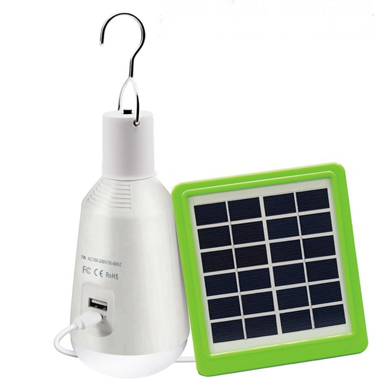 Solar Powered Shed LED Light Bulb for Hiking Camping Tent Fishing