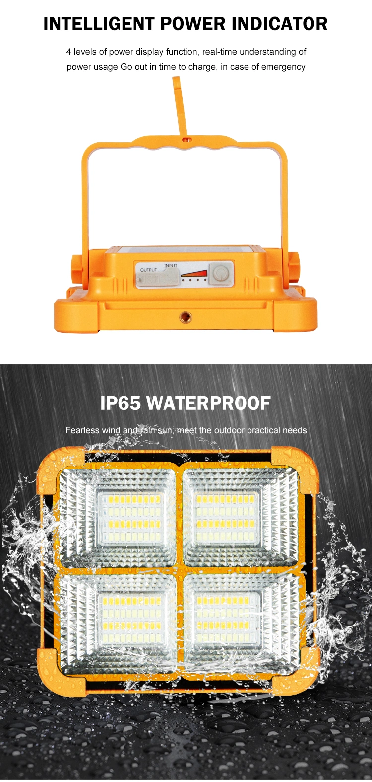 Outdoor Waterproof Portable Hanging Camping Light Solar