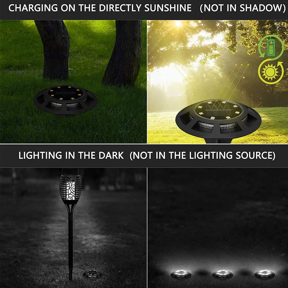 Bright in-Ground Lawn Landscape Lamp LED Solar Ground Lights