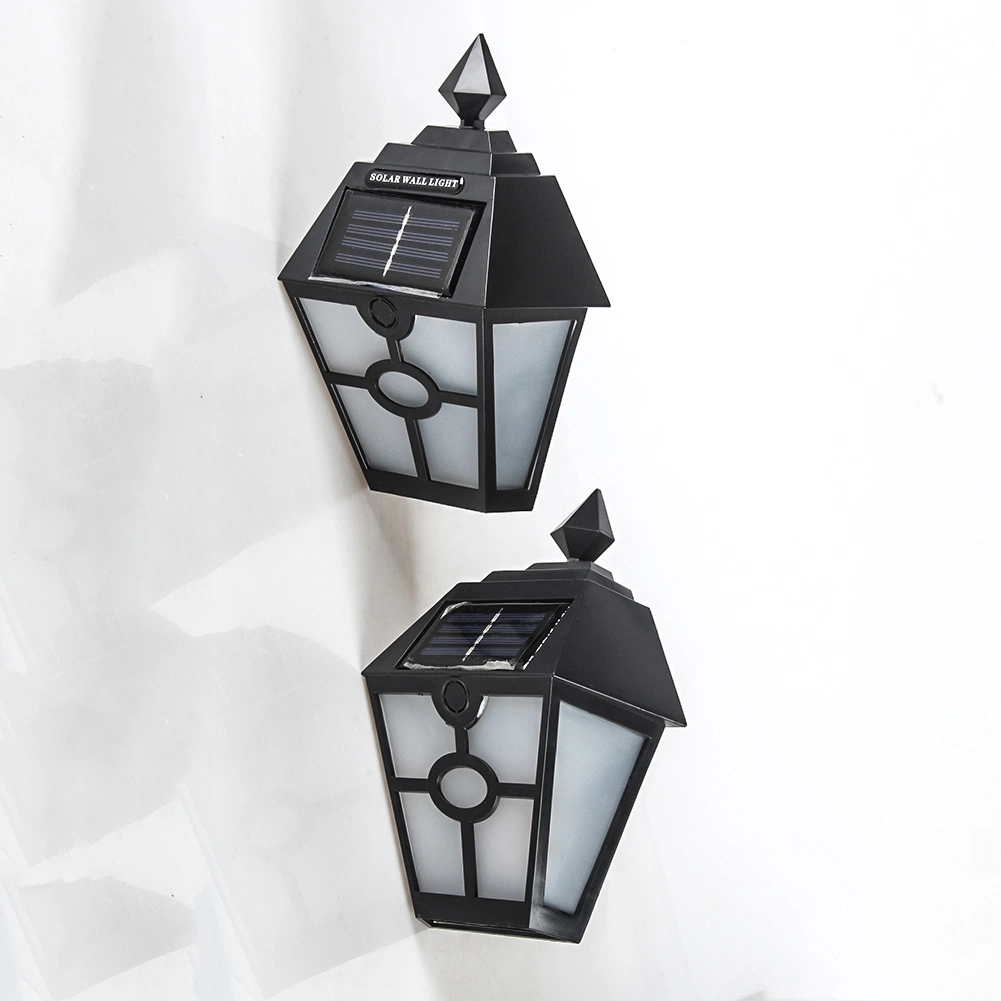 Yichen Solar Rechargeable Outdoor Garden Wall Light with Flame Light