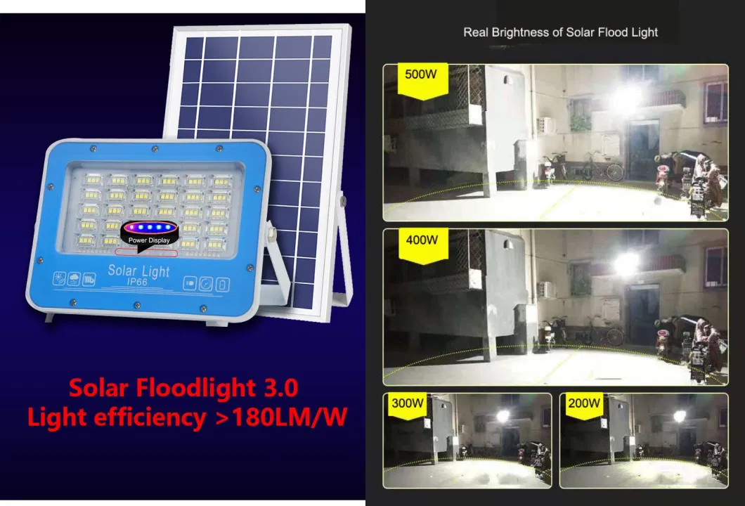 200watt 300 400W 500W Automatic Portable Outdoor Best Solar Energy Wall High Power Garden LED Powered Street Road Lamp Solar Flood Light