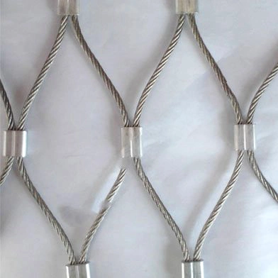 Stainless Steel Wire Rope Zoo Mesh Fence Flexible Light Weight
