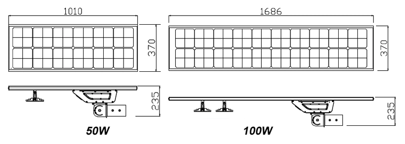 180lm/W Outdoor IP65 All in One 40W 60W 80W 100W Solar LED Street Garden Road Light with Smart Microwave PIR Induction Switch Function Motion Sensor